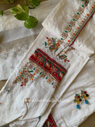 "Simaran" Cotton Kurta Set with Dupatta(3pc)