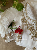 "Ivory" Silk Kurta Set with Dupatta (3pc)