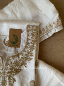 "Ivory" Silk Kurta Set with Dupatta (3pc)