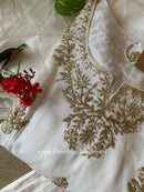 "Ivory" Silk Kurta Set with Dupatta (3pc)