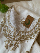 "Ivory" Silk Kurta Set with Dupatta (3pc)