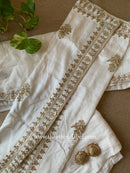 "Ivory" Silk Kurta Set with Dupatta (3pc)
