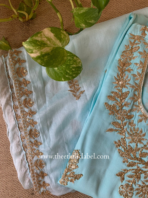 "Ruhani" Silk Kurta Set with Dupatta(3pc)
