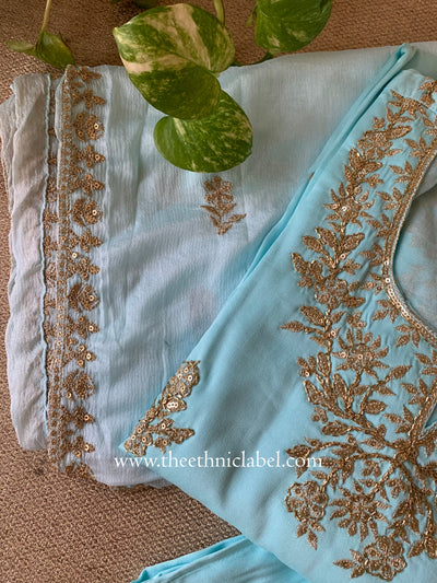 "Ruhani" Silk Kurta Set with Dupatta(3pc)