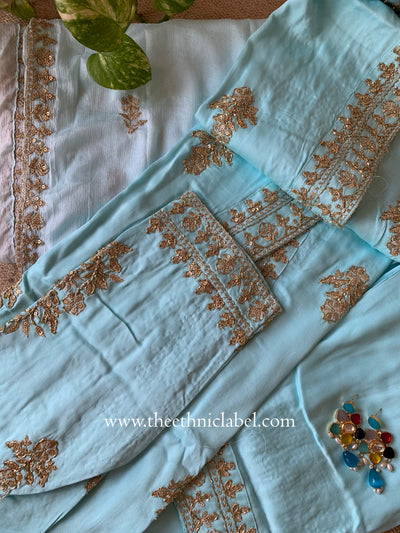"Ruhani" Silk Kurta Set with Dupatta(3pc)