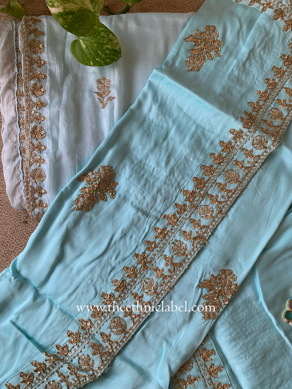 "Ruhani" Silk Kurta Set with Dupatta(3pc)