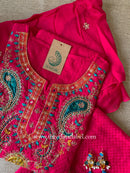 "Nayaab" Rani Cotton Kurta Set with Dupatta (3pc)