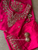 "Suroor" Rani Silk Short Kurta with Palazzo and dupatta (3pc)