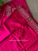 "Suroor" Rani Silk Short Kurta with Palazzo and dupatta (3pc)
