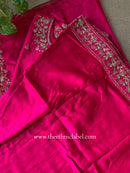 "Suroor" Rani Silk Short Kurta with Palazzo and dupatta (3pc)