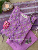 "Parijat" Kota Doria Kurta Set with Dupatta(3pc)