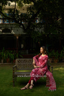Chhaya Hand Block Printed Cotton kurta with with kota doria dupatta (2pc)