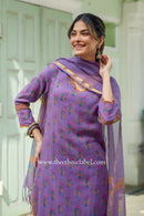 "Surmayi" Pure Kota Doria Kurta Set with Dupatta (3pc)