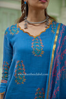 "Chirmi" Pure Kota Doria Kurta Set with Dupatta (3pc)