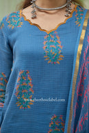 "Chirmi" Pure Kota Doria Kurta Set with Dupatta (3pc)