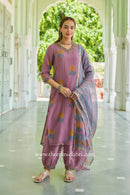 "Rumi" Pure Kota Doria Kurta Set with Dupatta (3pc)