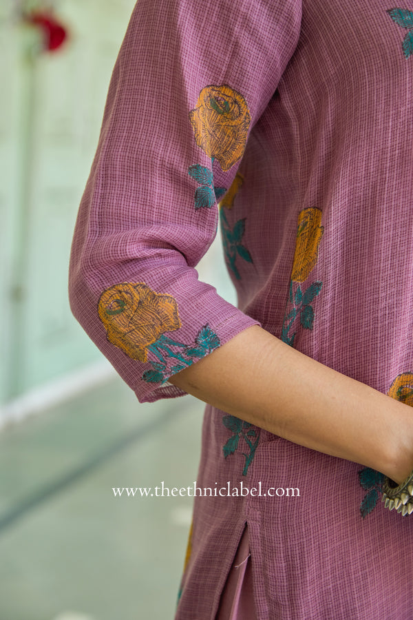 "Rumi" Pure Kota Doria Kurta Set with Dupatta (3pc)