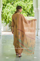 "Mitti" Pure Kota Doria Kurta Set with Dupatta (3pc)