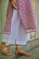 "Ira" Hand Block Printed Kota Doria kurta