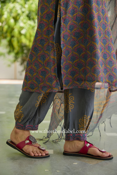 "Neev" Pure Kota Doria Kurta Set with Dupatta (3pc)