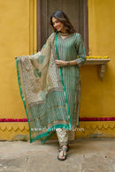 "Dhaani" Hand Block Printed Chanderi Suit Set(3pc)