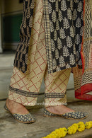"Palaash" Hand Block Printed Chanderi Suit Set(3pc)