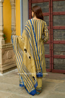 "Rajsi" Hand Block Printed Chanderi Suit Set (3pc)