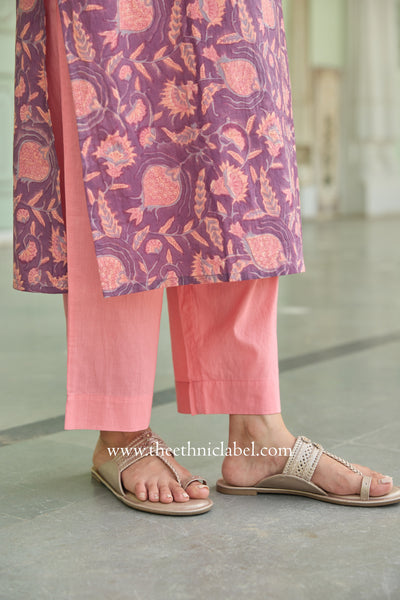 Aadya Hand Block Printed Cotton Kurta