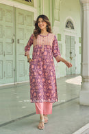 Aadya Hand Block Printed Cotton Kurta