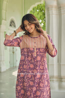 Aadya Hand Block Printed Cotton Kurta