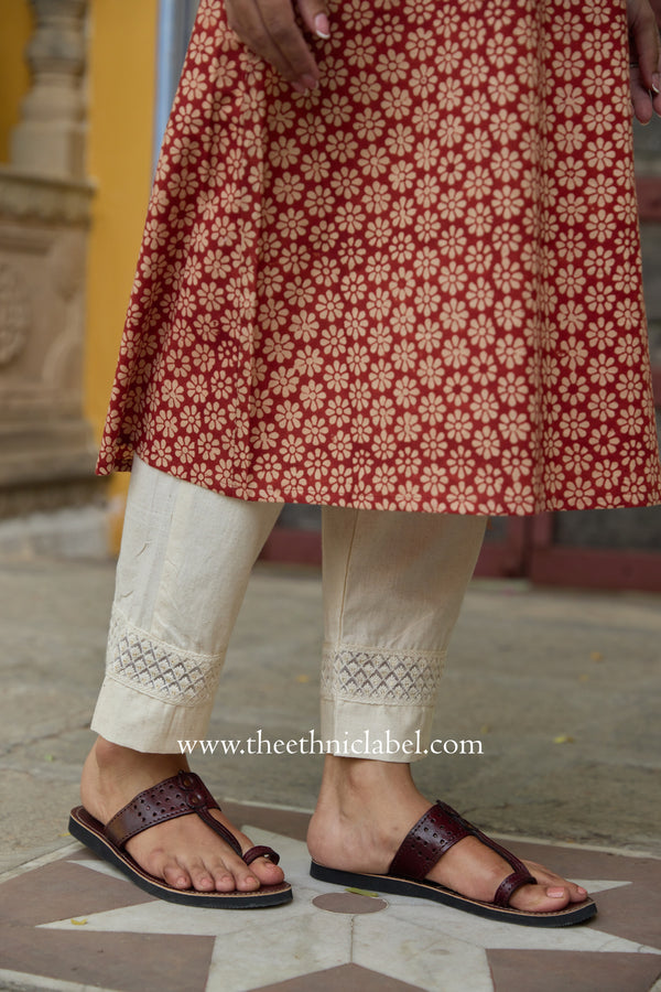 Rutvi Hand Block Printed Bagru Cotton kurta