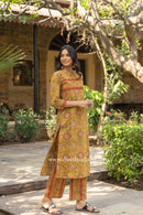 "Dhriti" Hand Block Printed Cotton Co-ord Set- 2 pc