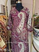 "Sarika" Magenta Cotton Kurta Set(2pc)