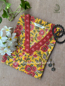 "Ahana" Floral Cotton kurta