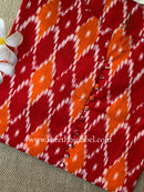 "Red" Kantha Cotton kurta - Big Size