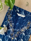 "Ambi" Hand Embroidered Block Printed Cotton kurta