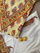 "Vriddhi" Cotton Kurta Set with Kota Doria Dupatta(3pc)