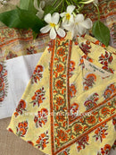 "Vriddhi" Cotton Kurta Set with Kota Doria Dupatta(3pc)