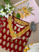 "Yuvani" Cotton Kurta Set with Kota Doria Dupatta(3pc)