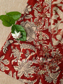 "Amira" Hand Embroidered Bagru Block Printed Cotton kurta