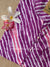 "Prisha" Purple lehriya handcrafted cotton Kurta