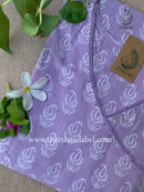 "Lavender" Angrakha Cotton kurta-Big Size