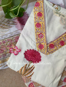 "Ayesha" Cotton Kurta Set with Kota Doria Dupatta(3pc)