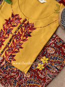 "Urusa" Cotton Kurta Set with Kota Doria Dupatta(3pc)