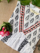 "Shriya" Hand Blockprinted A line Cotton Kurta