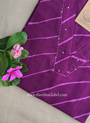 "Vritika" Lehriya Kantha Cotton Kurta