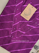 "Vritika" Lehriya Kantha Cotton Kurta