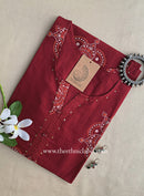 "Sutika" Bandhani Buttoned Cotton Kurta