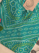 "Shefali" Bandhani Laced Cotton Kurta