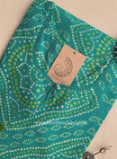 "Shefali" Bandhani Laced Cotton Kurta